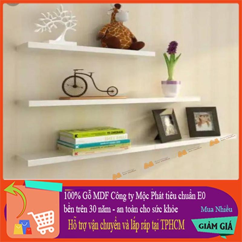 Made in VN kệ trang trí treo tường 15cm gỗ mdf 17mm công ty Mộc Phát độ bền trên 30 năm AN088