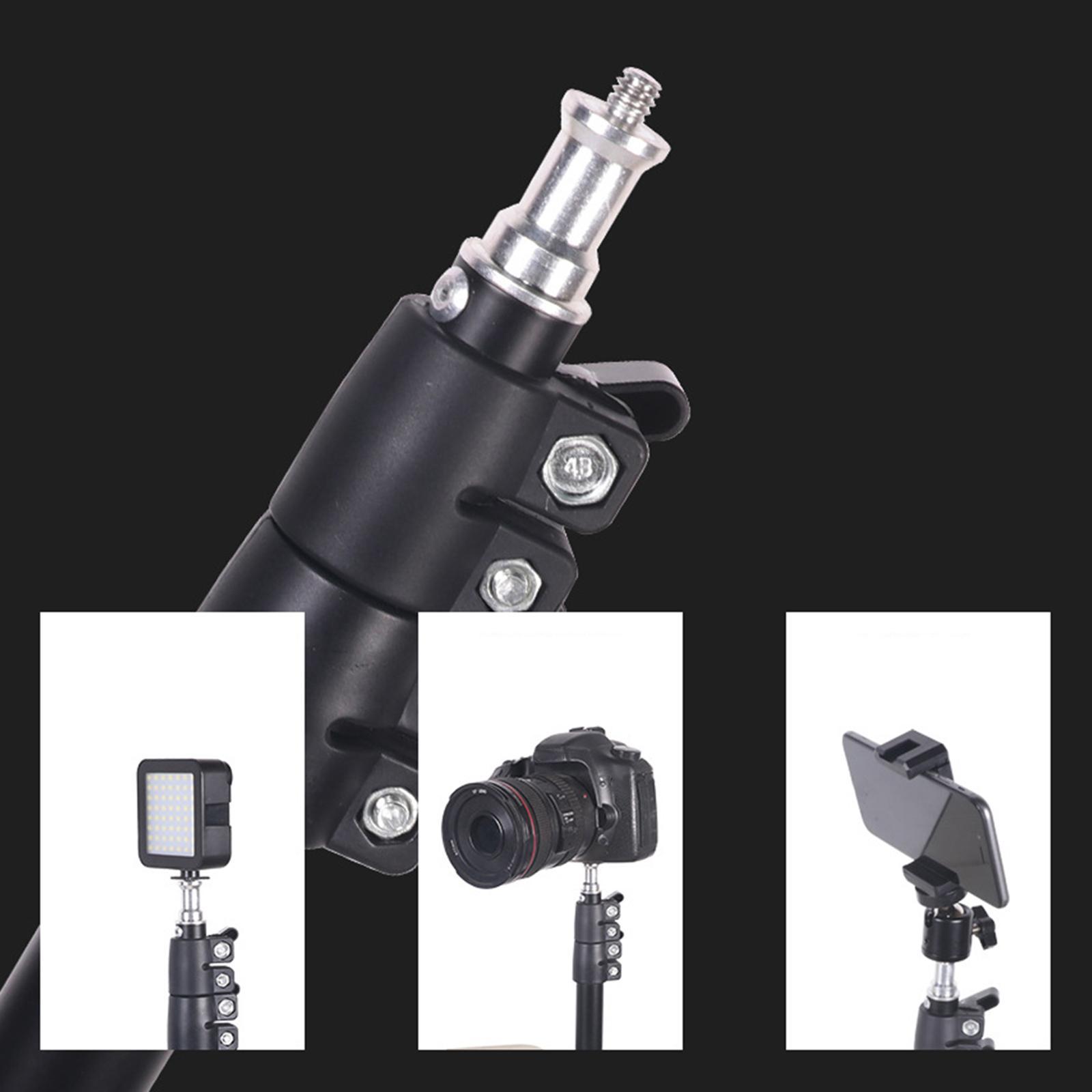Desk Mount Stand Tabletop L clamp Mounting Adjustable Table Stand Aluminum for DSLR Camera light Panel Light Mic