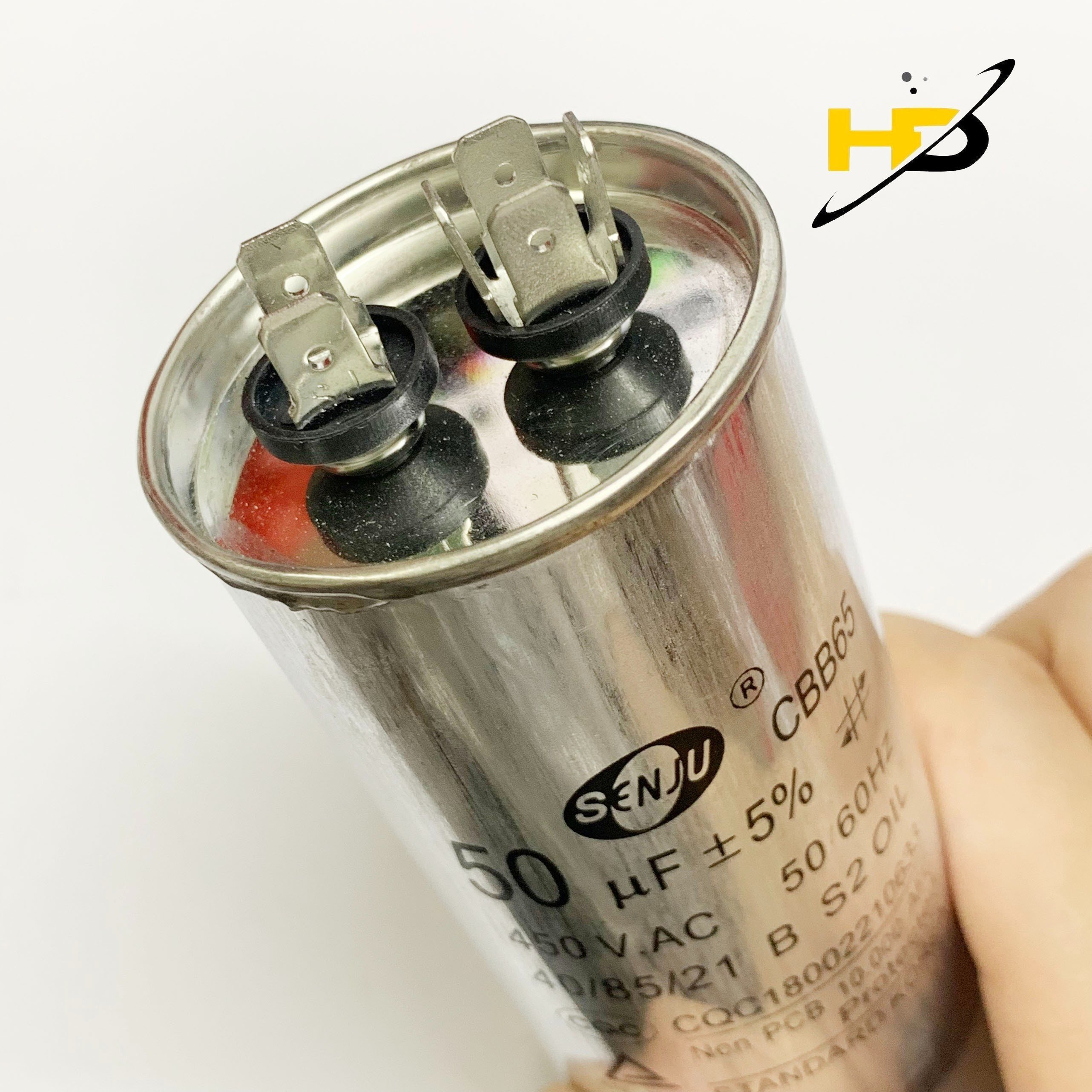 Tụ Block Điều Hòa CBB65 50uF 450VAC SENJU Mới