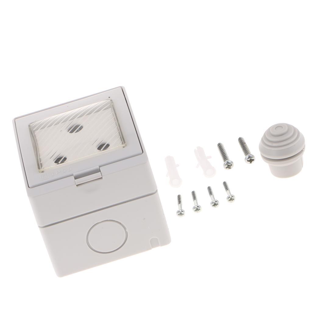 Waterproof South African Standard Wall Socket Panel 110-250V 16A