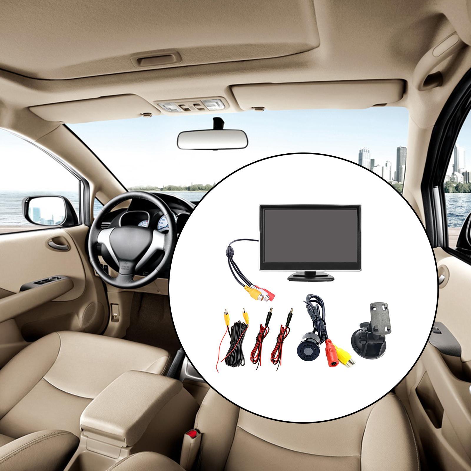 Car LCD Monitor Screen IR Night Camera Fit for Rear View Camera