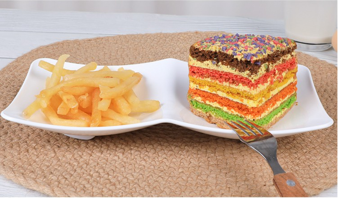 Đĩa đựng nước chấm 2 ngăn Nakaya Moln - Hàng nội địa Nhật Bản nhập khẩu chính hãng