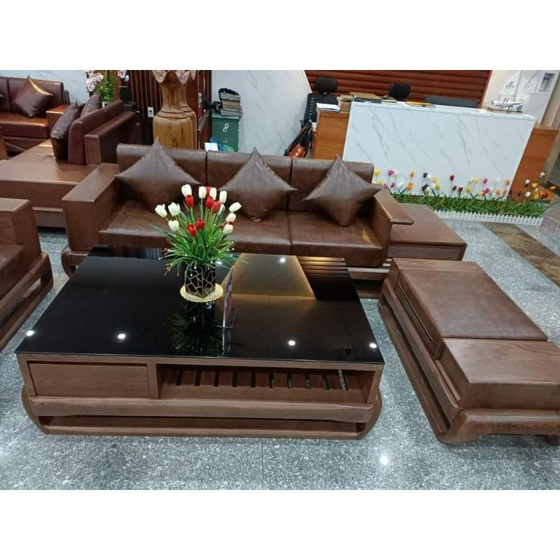 Sofa Gỗ Phòng Khách Hiện Đại- Mẫu Mới 2021 Kèm Đệm