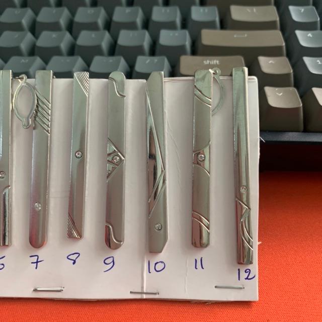 Kẹp cà vạt mạ đính đá dành cho cà vạt nam 8cm GiangPKC