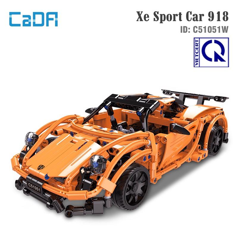 Đồ Chơi Lắp Ráp Điều Khiển Bằng Tay Xe Thể Thao Sport Car 918 – CADA C51051W