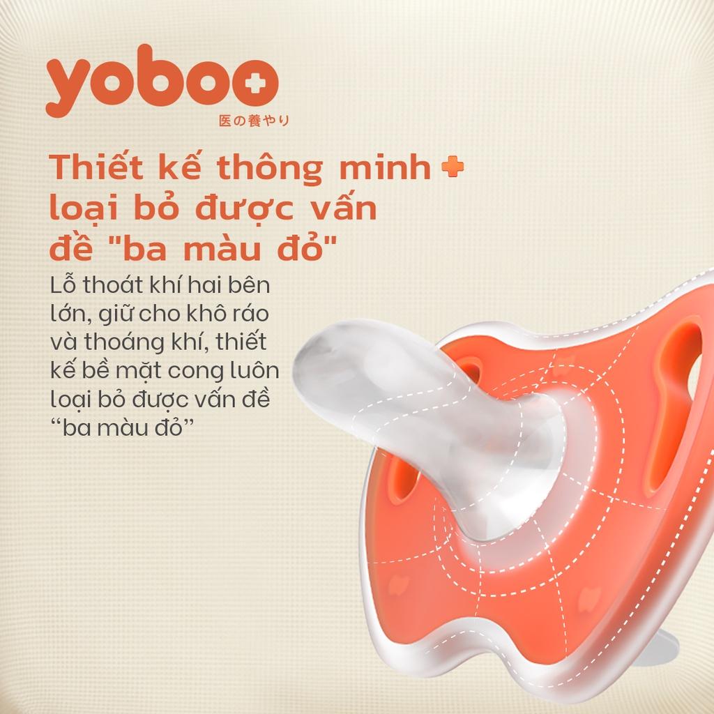 Ti giả cho bé Yoboo YB-0007 đầu tròn bằng silicone nguyên khối mô phỏng ti mẹ - Hàng chính hãng