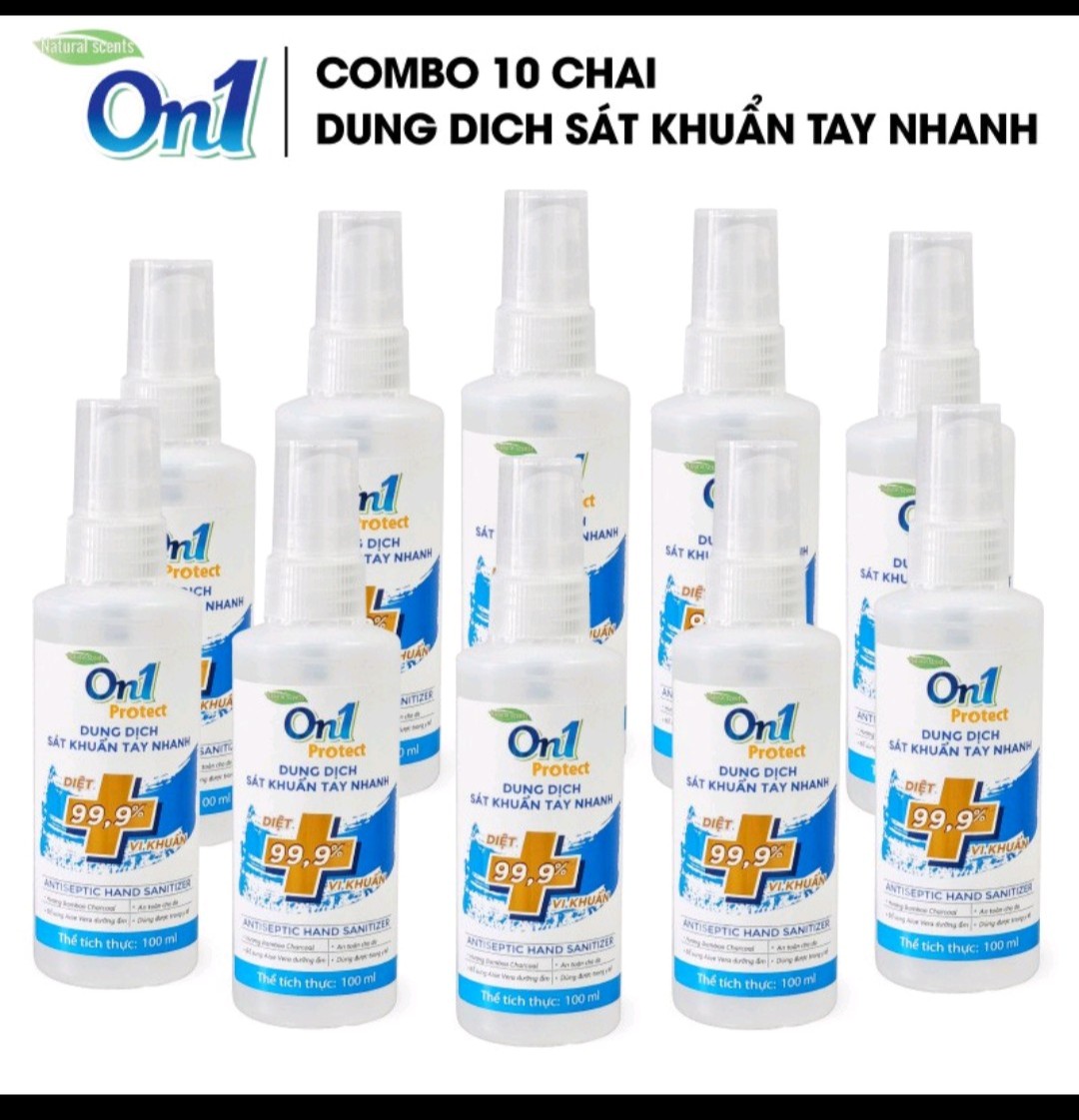 combo 10 chai dung dịch sát khuẩn 100ml