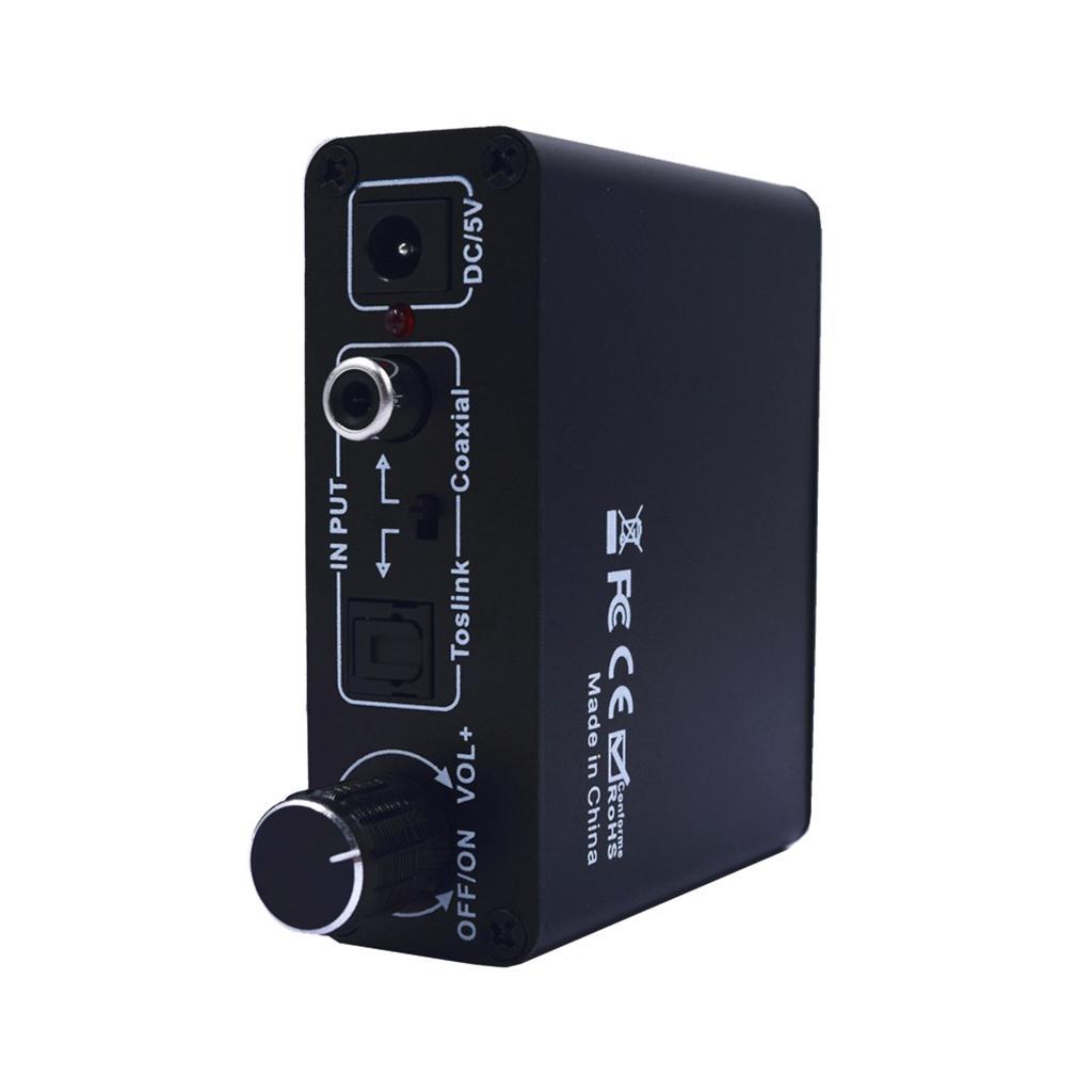 Digital Optical Coaxial  to Analog Audio HiFi Amplifier 3.5mm