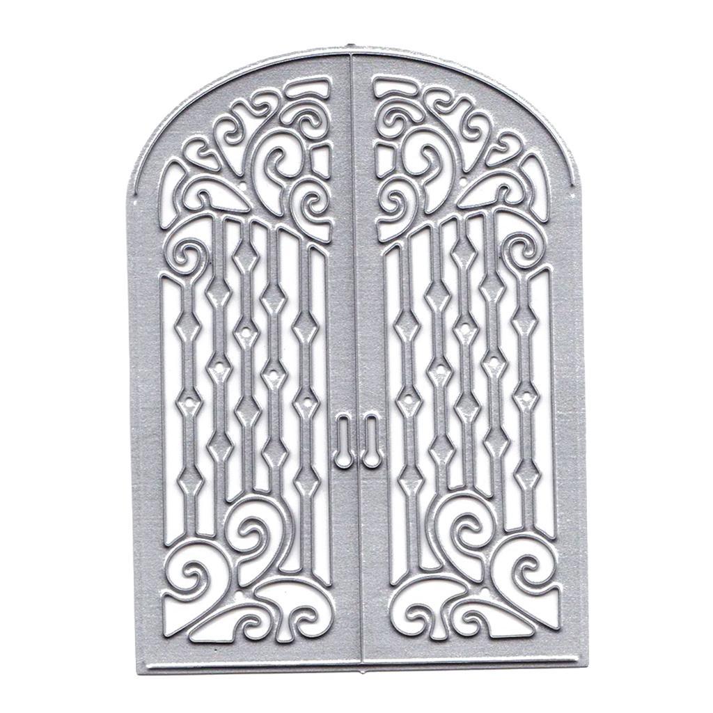 Metal Cutting Dies Stencil Door Shape DIY Scrapbook Photo Album Card Decor