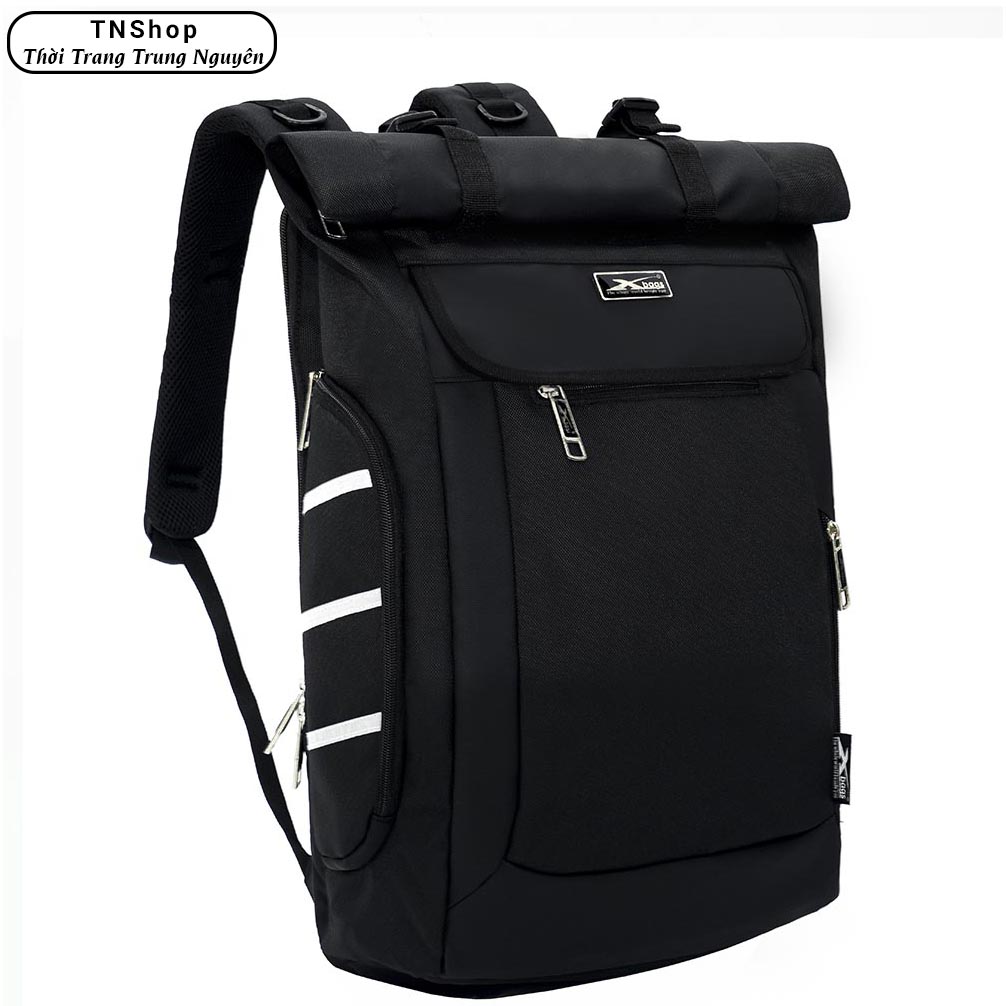 Balo Du Lịch Cỡ Lớn Xbags Dark Bear XB 1202 - Balo Nắp Cuộn Có Tính Năng Mở Rộng, Chống Nước, Nhiều Ngăn Tiện Lợi, Thiết Kế Sang Trọng, Đựng Laptop 17 Inch