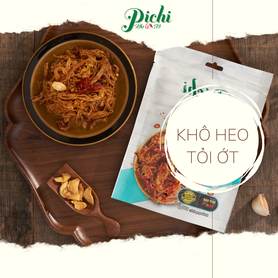 Pichi khô heo vị tỏi ớt 100g