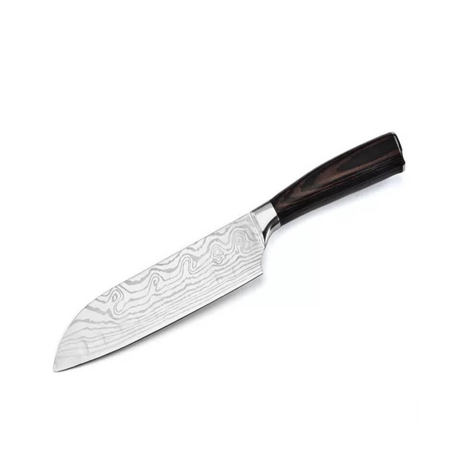 DAO BẾP NHẬT SANTOKU THÉP DAMASCUS MÃ ADT116