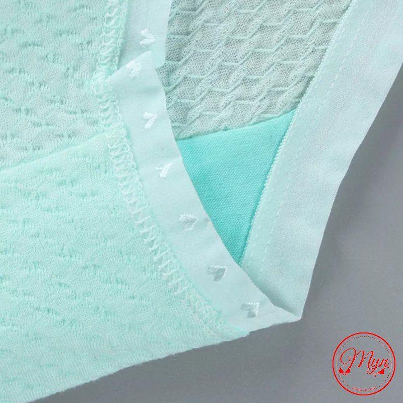 QUẦN LÓT COTTON THÔNG THOÁNG MỀM MỊN ĐÍNH NƠ HOA