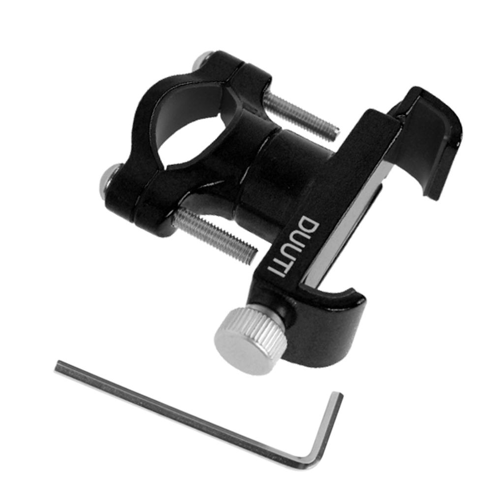 Aluminum Alloy Bike Bicycle Phone Holder Cycling Handlebar Stem Mount Black