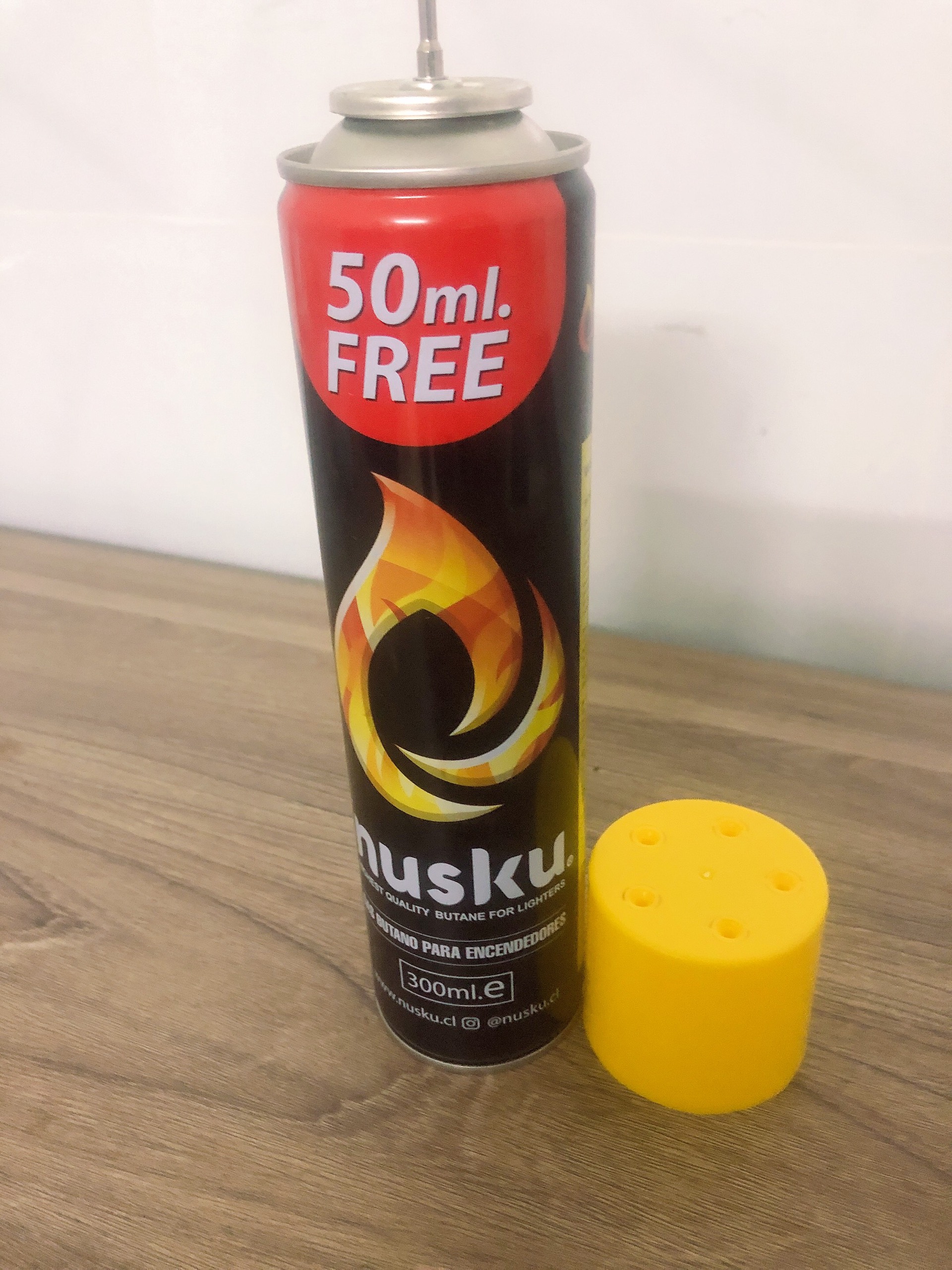Bình gas bơm chuyên cho Bật lửa hột quẹt Nusku 300ml