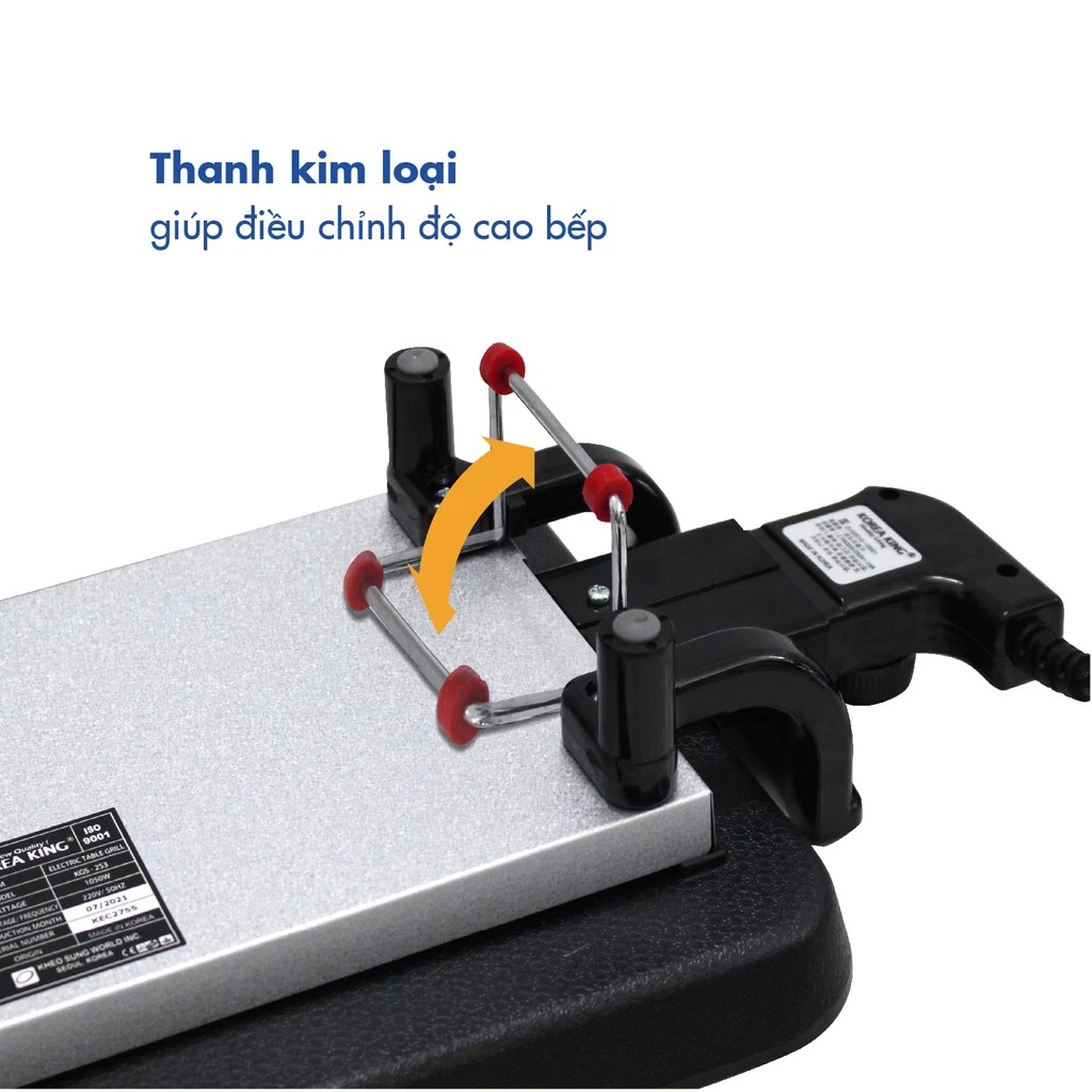 Bếp nướng điện không khói Korea King, Vỉ nướng chống dính đa năng bêp nướng, BBQ, thịt, rau củ [KGS-253,268