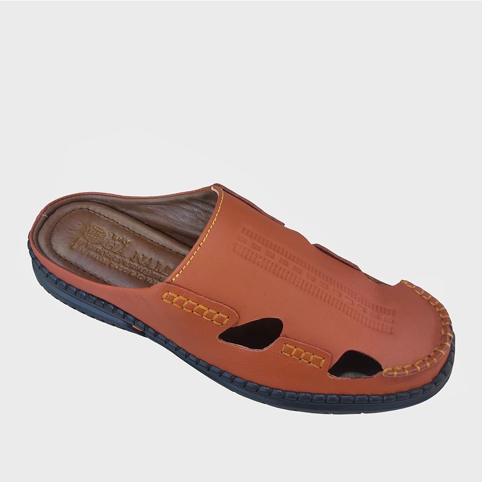 Dép Bít Mũi Nam HÀ NAM Da Bò Thật Cao Cấp GSB20108