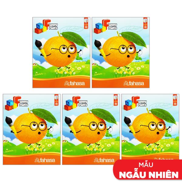 Combo 5 Tập Học Sinh 4 Ô Ly 100 Trang ĐL 100g/m2 - FAHASA (Mẫu Màu Giao Ngẫu Nhiên)