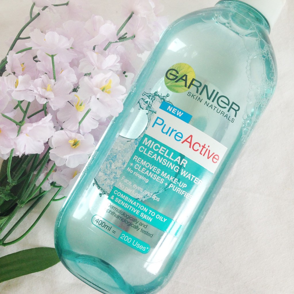 Garnier Pure Active Micellar Cleansing Water - Nước Tẩy Trang Thế Hệ Mới