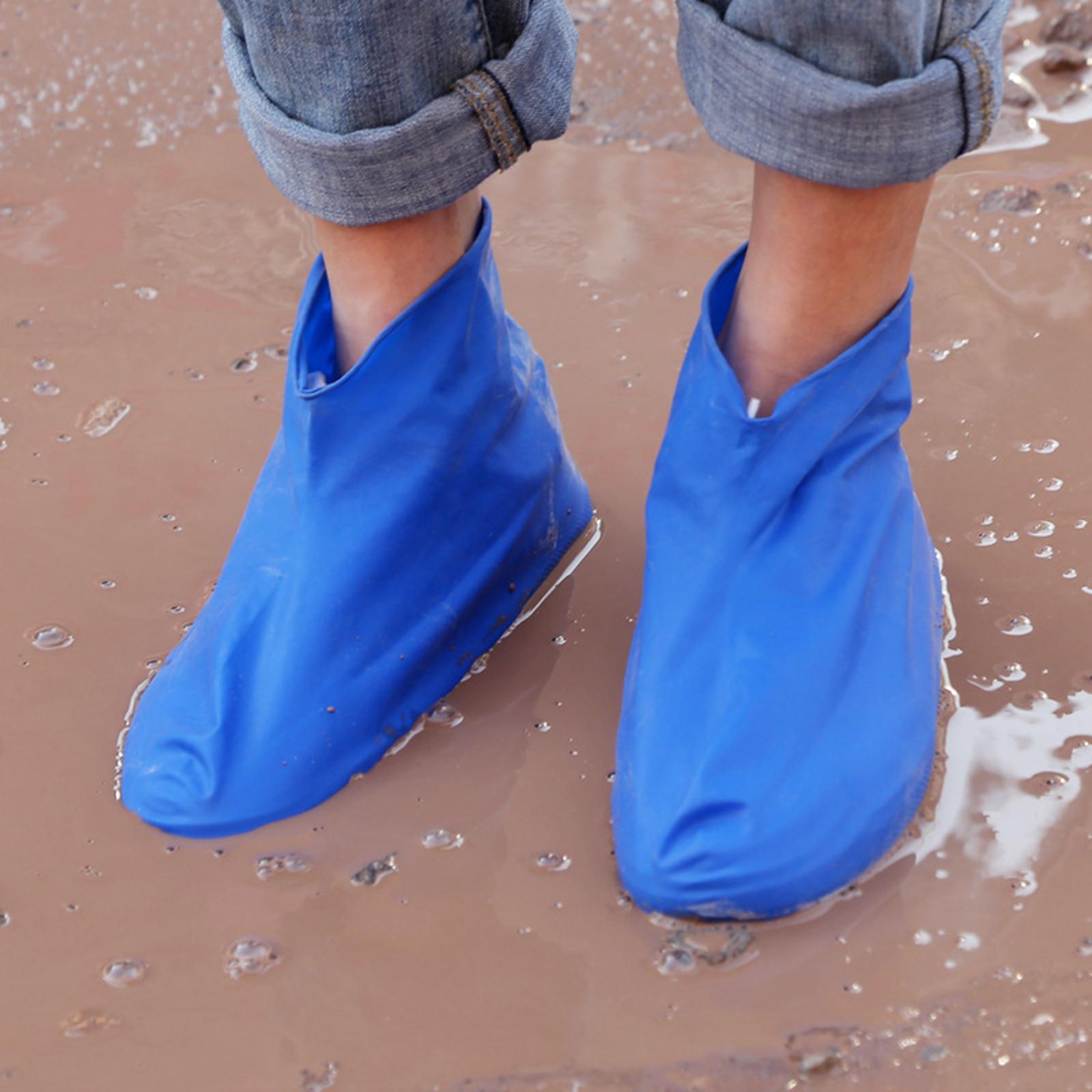Waterproof Rubber Shoe Protectors Latex Shoe Covers for Cycling Garden Women
