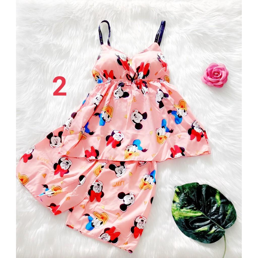 Đồ ngủ 2 dây, áo có mút ngực, ẢNH THẬT