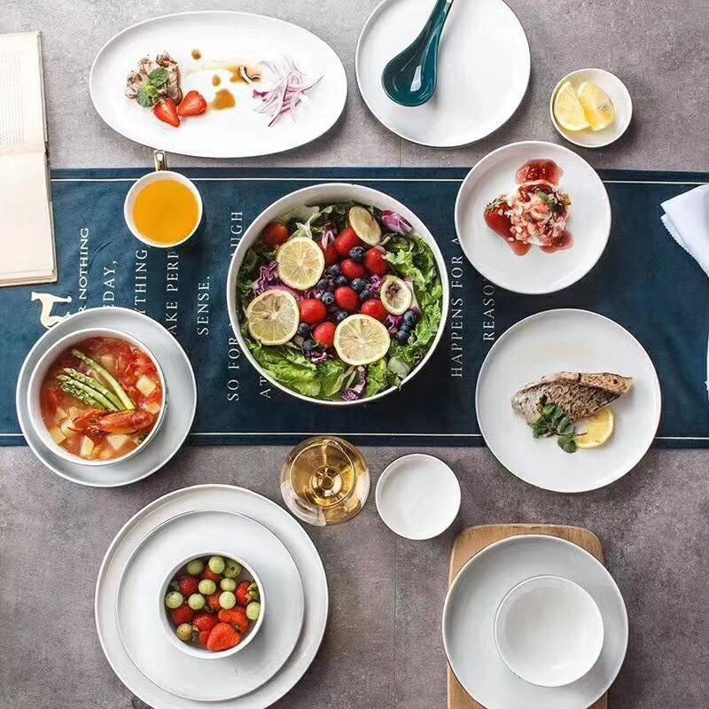 BỘ BÁT ĐĨA VIỀN VÀNG 26 món