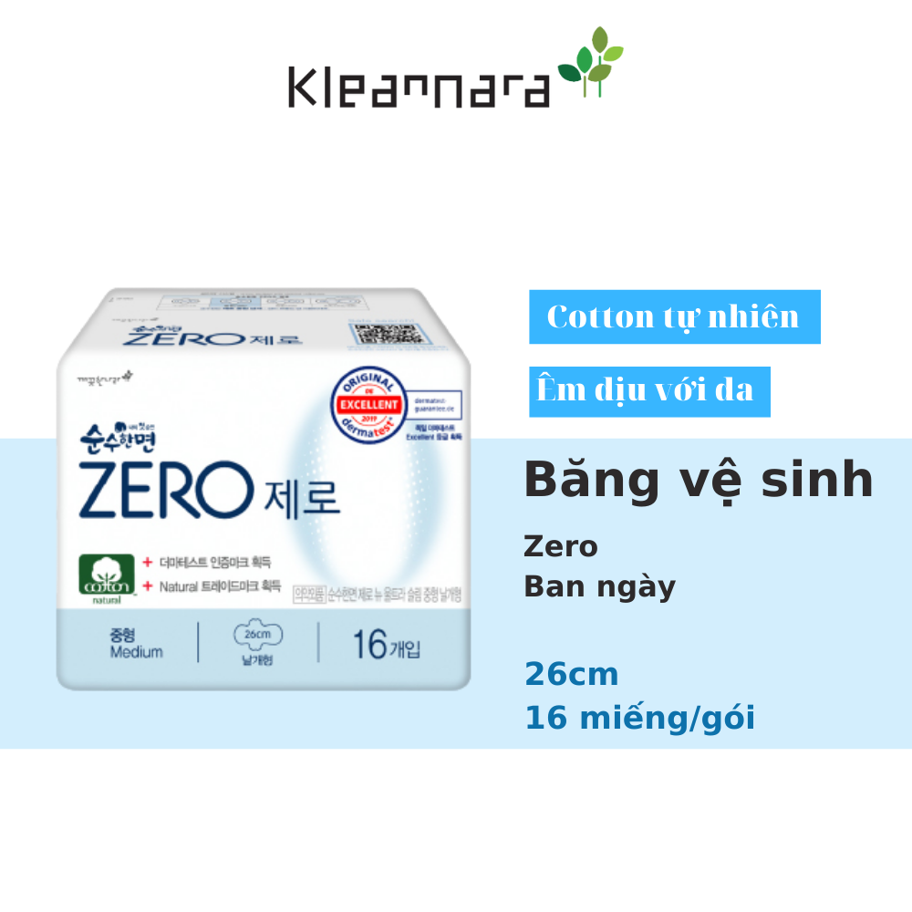 BĂNG VỆ SINH KLEANNARA ZERO SIZE M - 16 MIẾNG