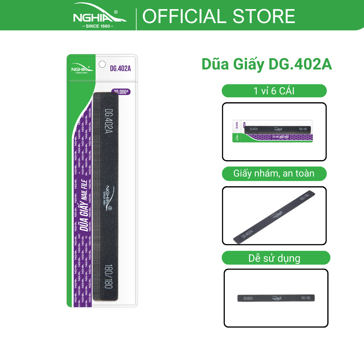 Dũa Móng Giấy Dg - 402A - Kềm Nghĩa