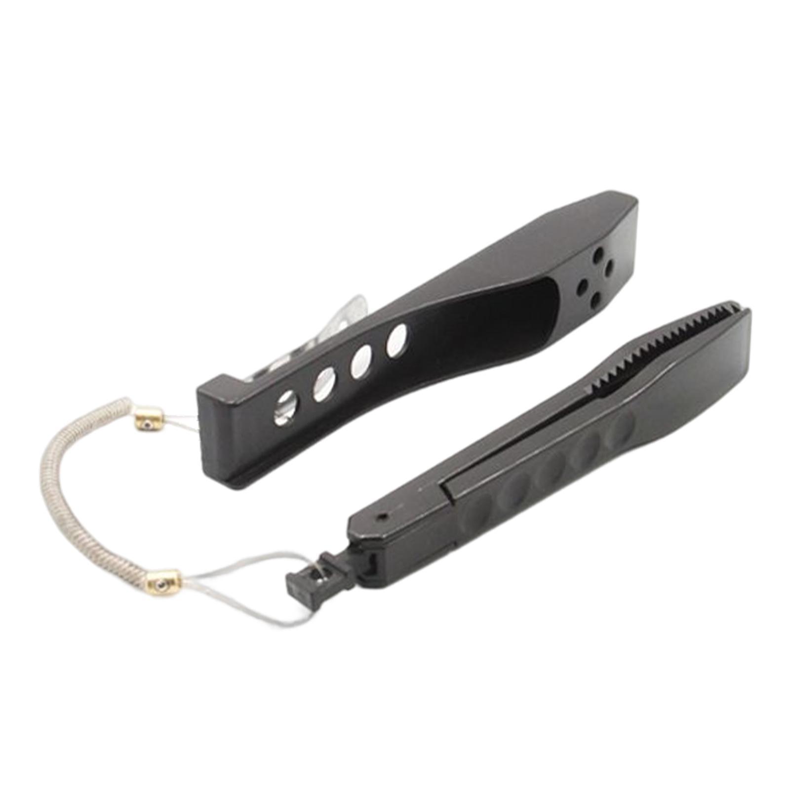 Portable Fish Lip Gripper with Rope Controller Fish Holder Fish Catcher Fishing Gear