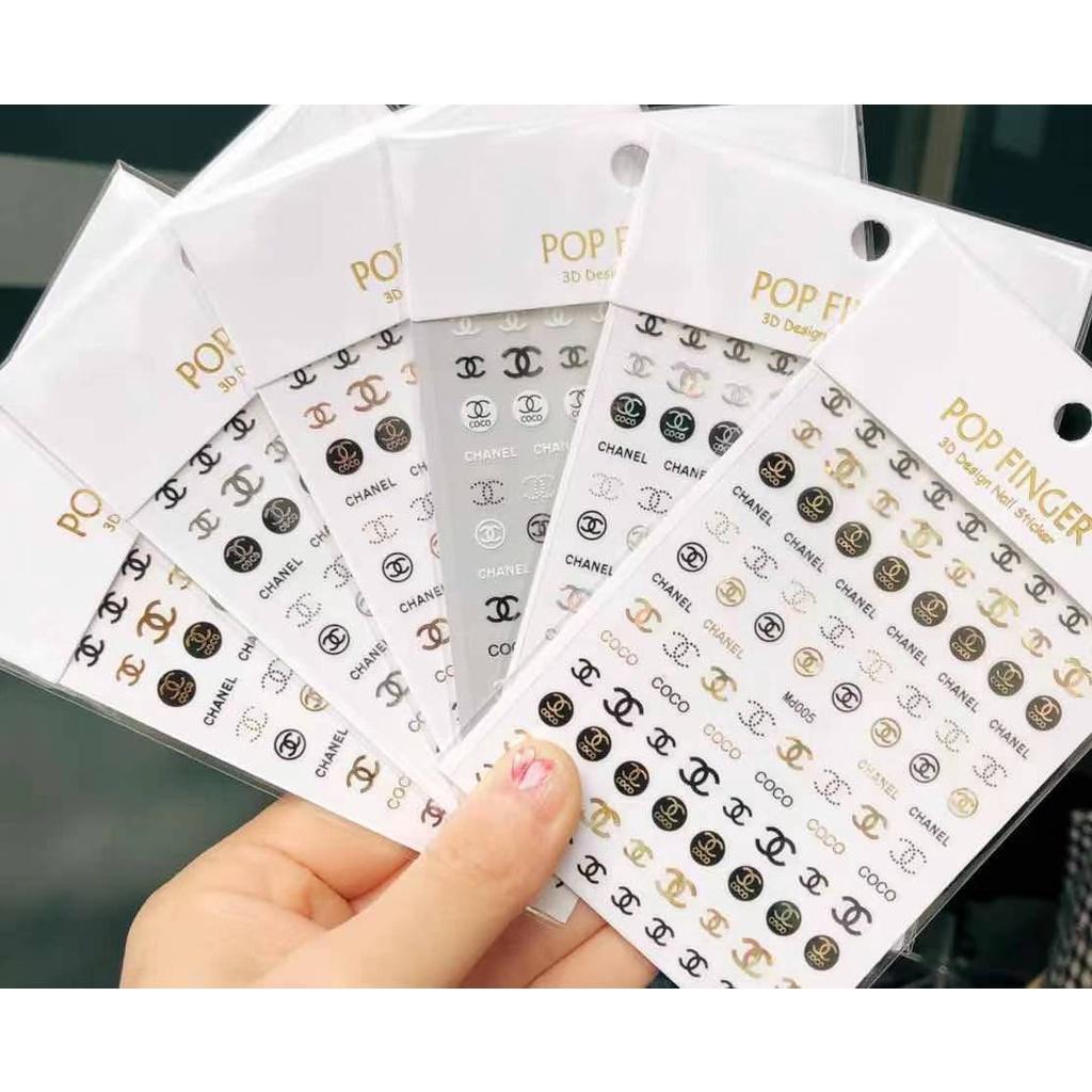 sticker trang trí nail mã mới MD005