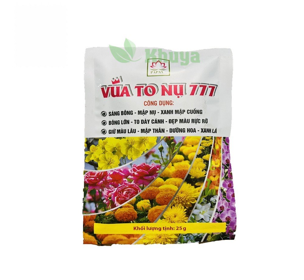 Phân bón vi lượng Vua to nụ 25gr Sáng bông- Mập nụ- Mập thân