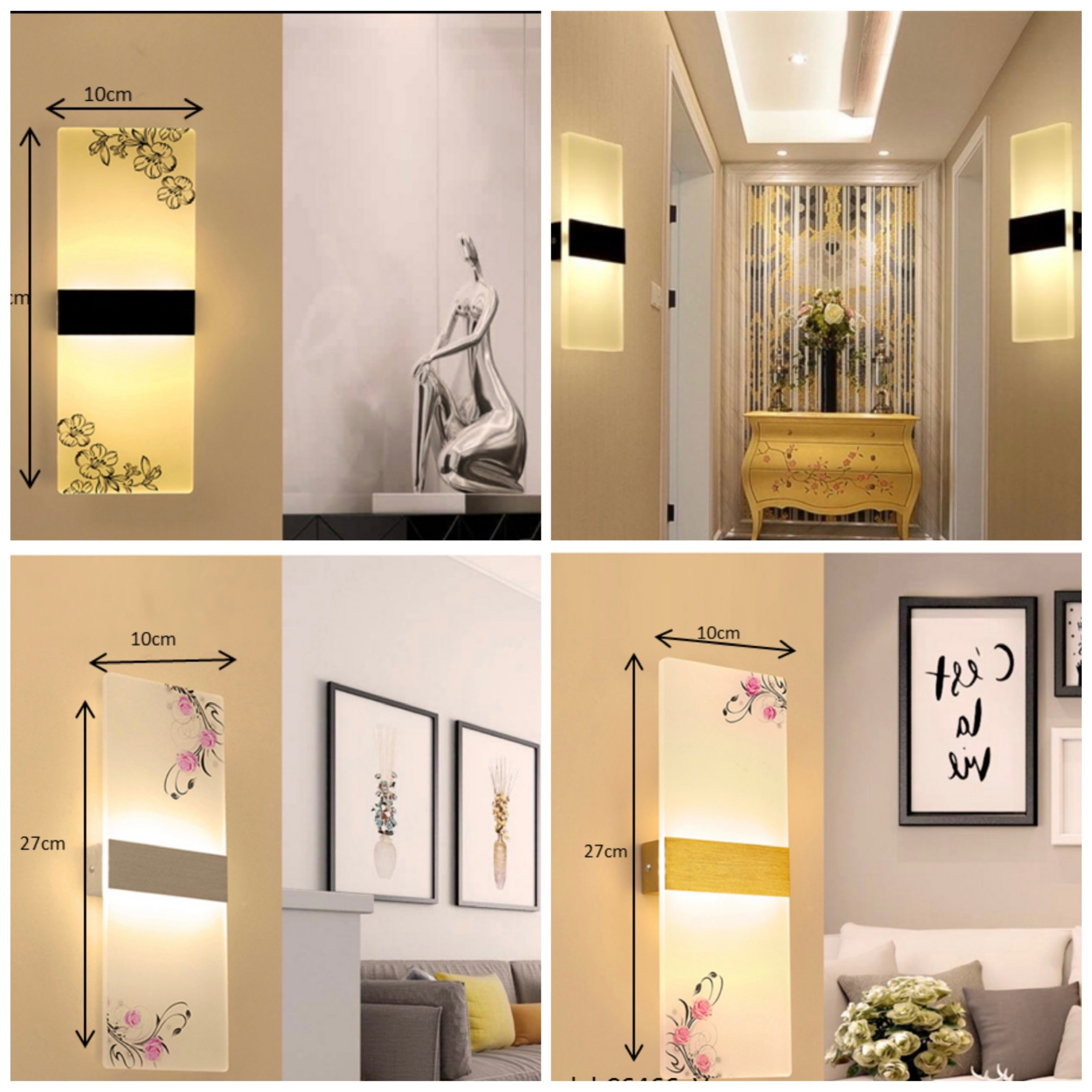 Đèn tường LeD phòng ngủ, phòng khách hiện đại dịu mắt