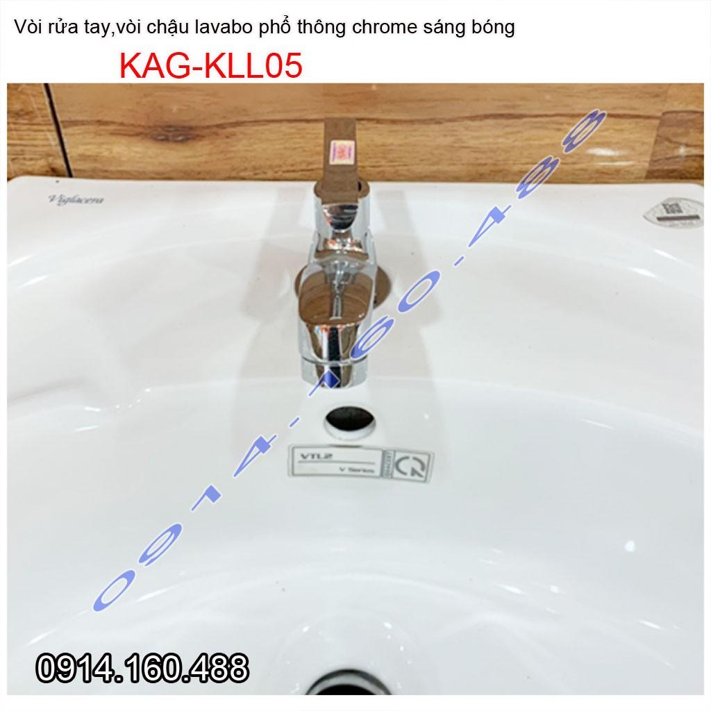 Vòi lavabo lạnh KAG-KLL05, vòi chậu rửa mặt tay bóng nước mạnh sử dụng tốt siêu bền