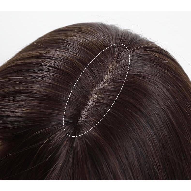 NGUYÊN ĐẦU TÓC THẬT RÃNH DA ĐẦU CÚP VIC DÀI 30CM MÃ 6224