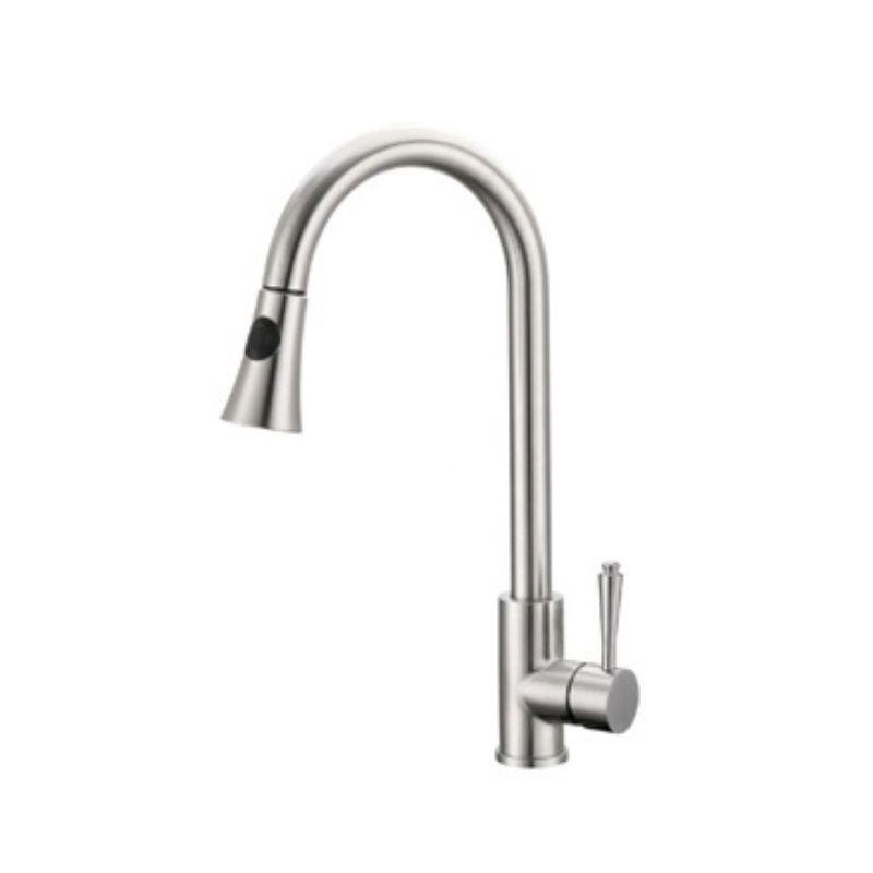 VÒI RỬA CHÉN DÂY RÚT KÉO DÀI 2 ĐƯỜNG NÓNG -LẠNH, INOX SUS304 mờ, THƯƠNG ROSLER -805, AN TOÀN VÀ BỀN BỈ THEO THỜI GIAN