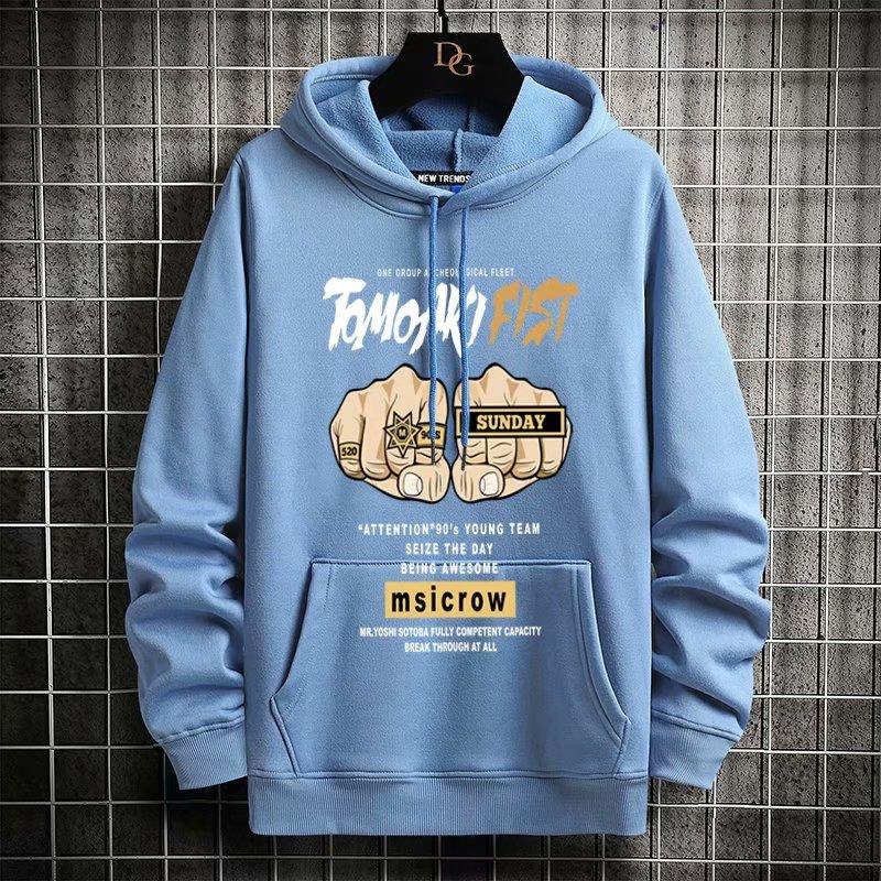 Áo khoác hoodie dáng rộng 8 màu thời trang