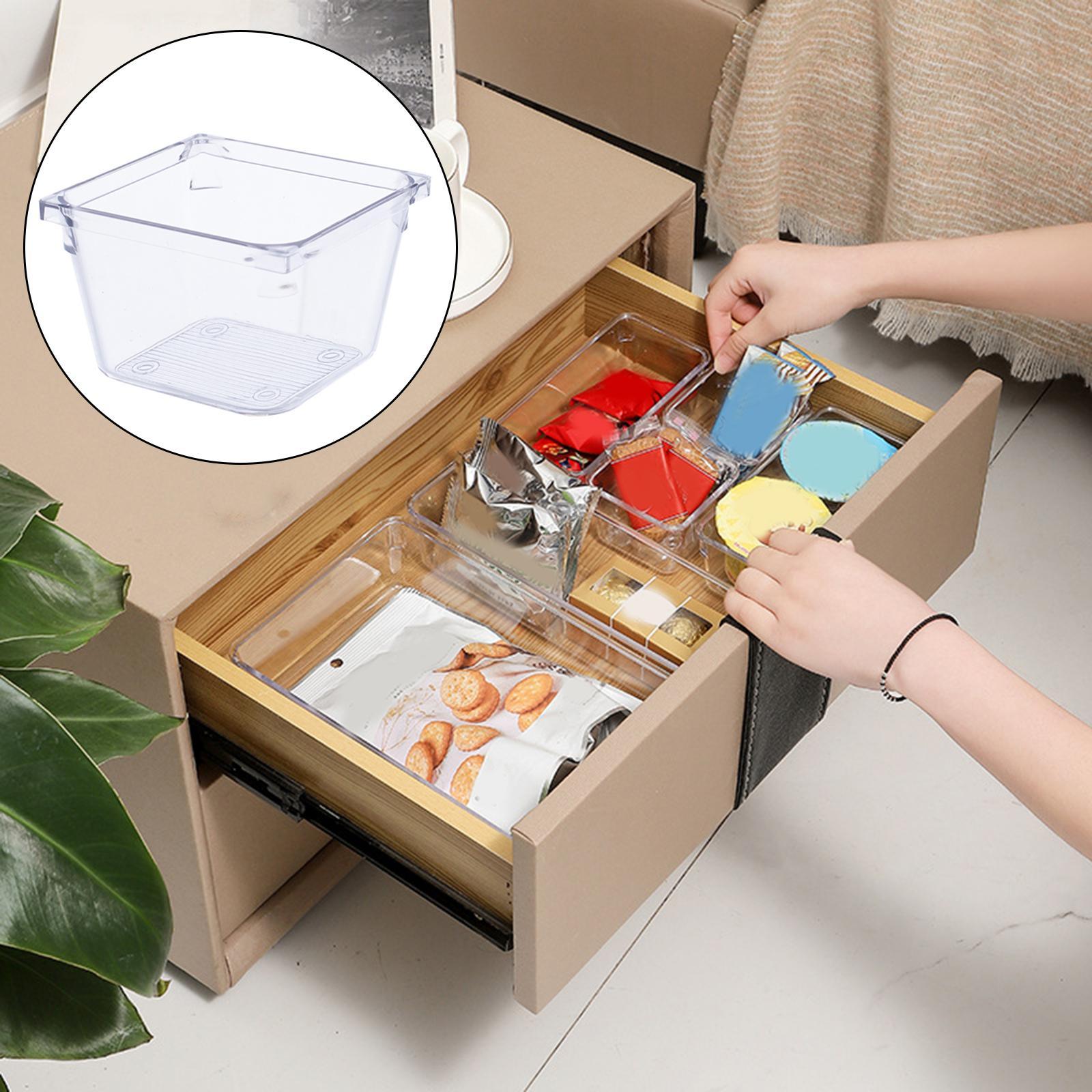 Drawer Organizer Storage Box Desktop Vanity Trays Durable Storage Tray Desk Drawer for Home Cabinet Jewelry Shelf Bathroom Home Organization