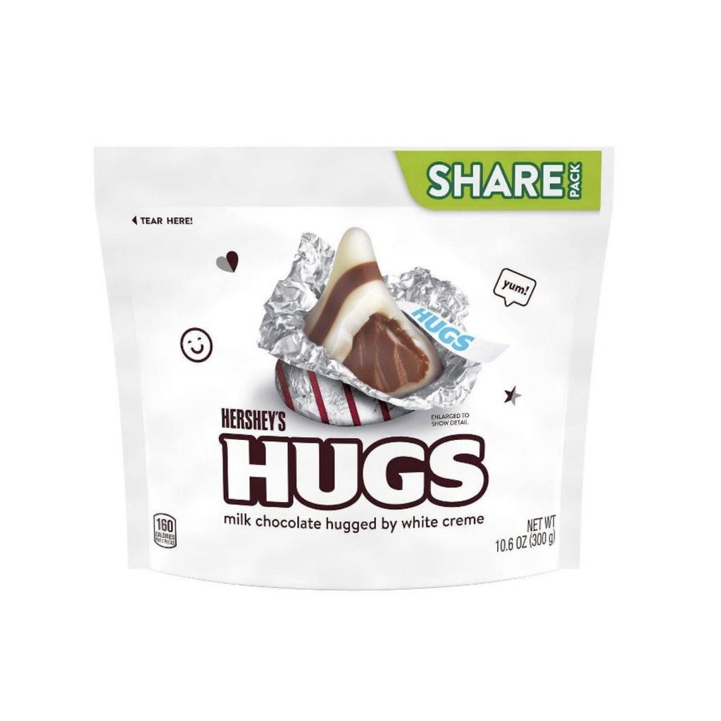 TÚI 303g SOCOLA SỮA BỌC KEM TRẮNG Hershey's Hugs Chocolate Candy