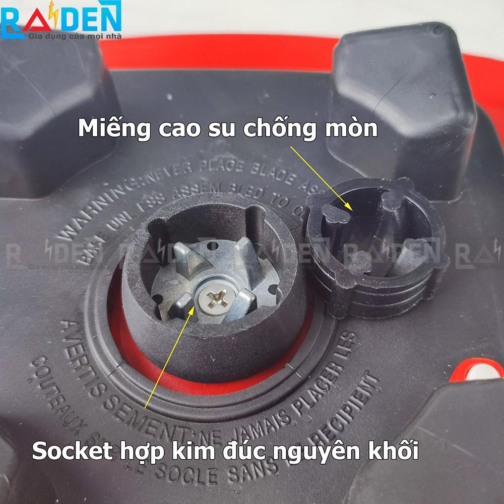 Máy xay sinh tố 1450W Osako đa năng cối nhựa cứng kháng vỡ 2L socket bọc cao su không bị mài mòn xay được đá,hạt cứng-Hàng Chính Hãng