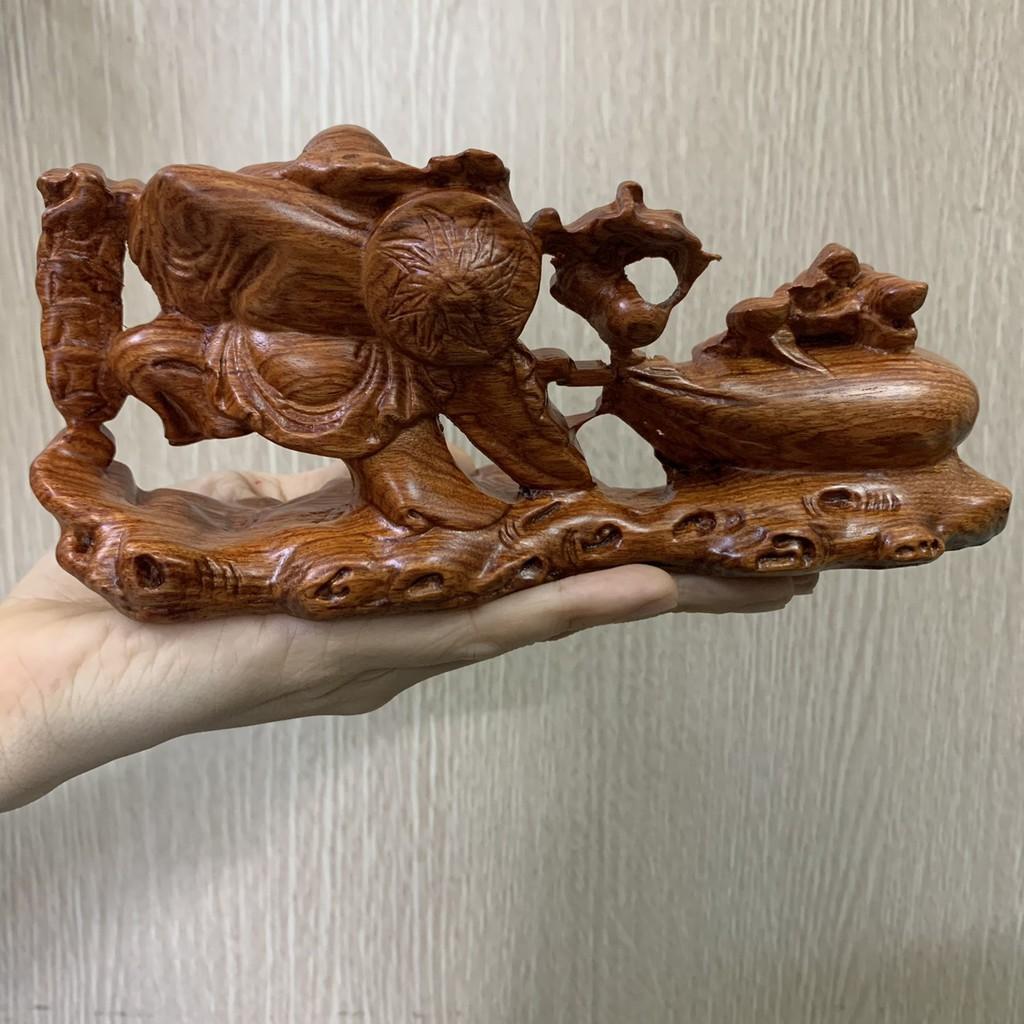 Tượng Phật Di Lặc Kéo Bao Gỗ Bách Xanh Mang Lại May Mắn, Thịnh Vượng