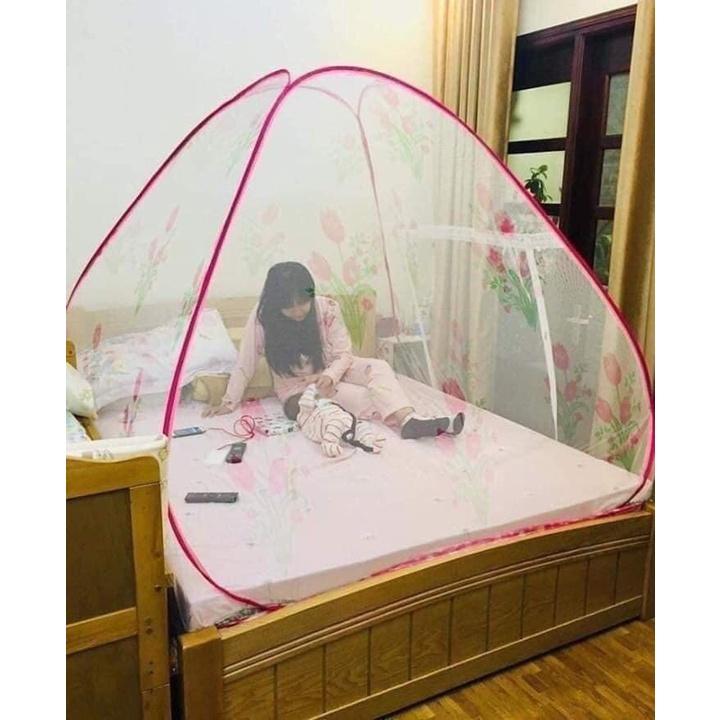 Màn chụp, mùng chụp tự bung gấp gọn bảo vệ gia đình nhiều kích thước tiện lợi