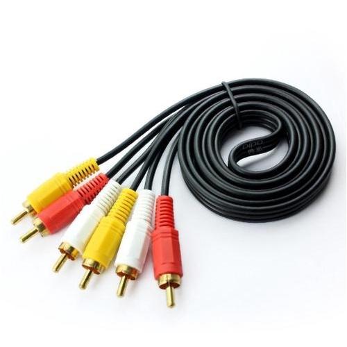 Cáp loa AV 6 đầu hoa sen RCA dài 1.5 mét - Dây cáp loa AV dùng cho tivi máy chiếu đầu kỹ thuật số âm ly....