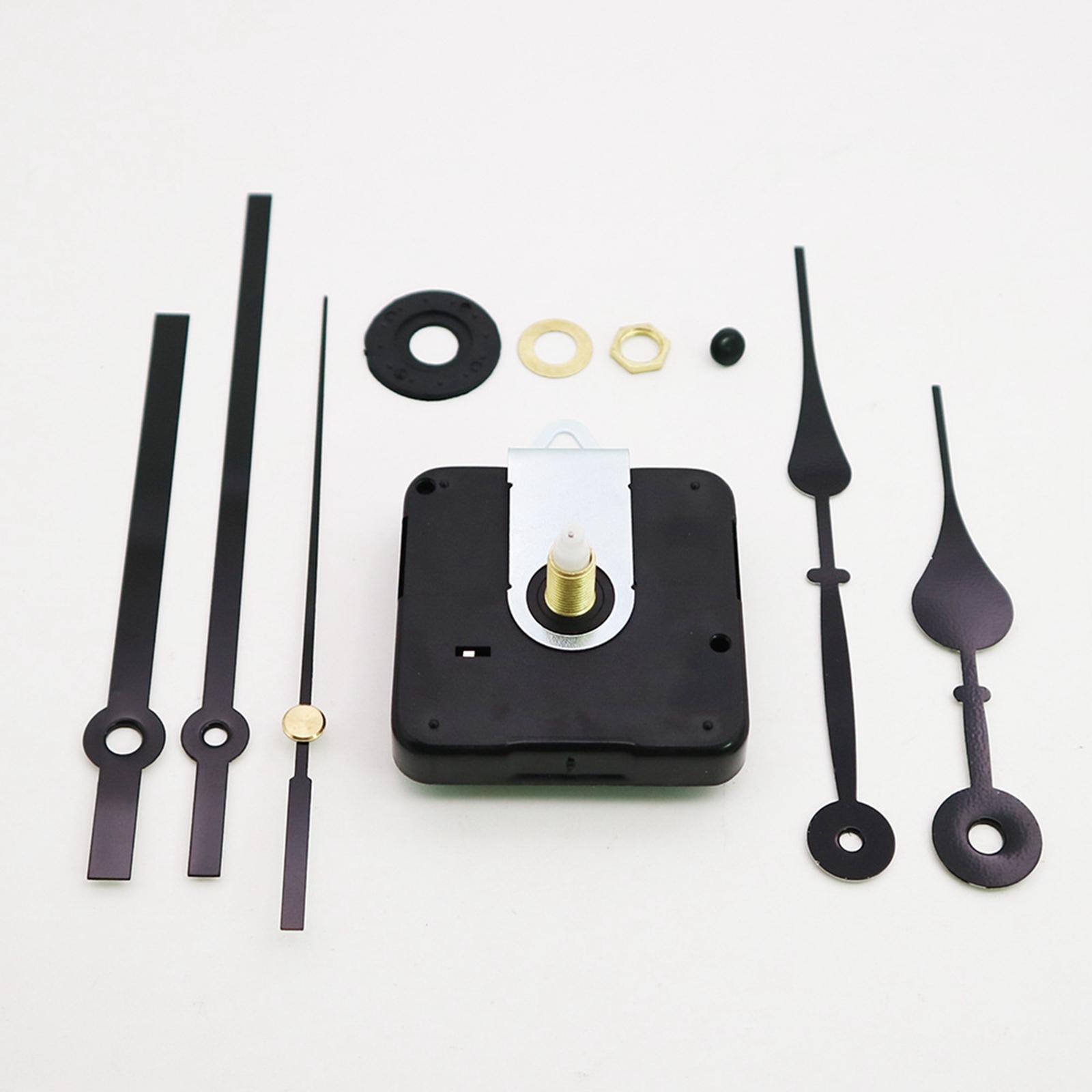 4X Black Wall Clock 3268 Movement Mechanism Hands Wall Repair Tool Parts
