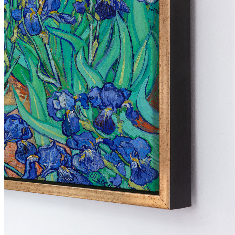 Tranh in canvas trang trí treo tường danh họa Vincent Van Gogh "Irises 1889 "60 x 80 cm