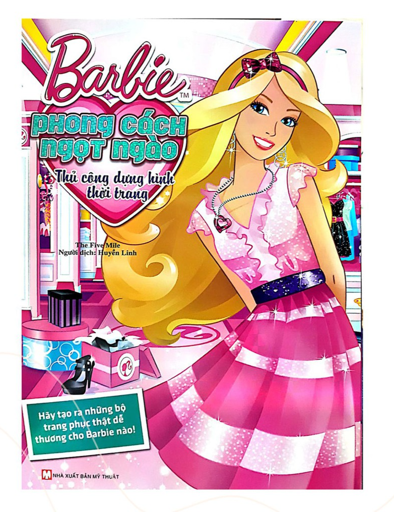 Bộ Sách Ghép Hình - Barbie Thủ Công Dựng Hình Thời Trang (10 Cuốn) - Bản Quyền