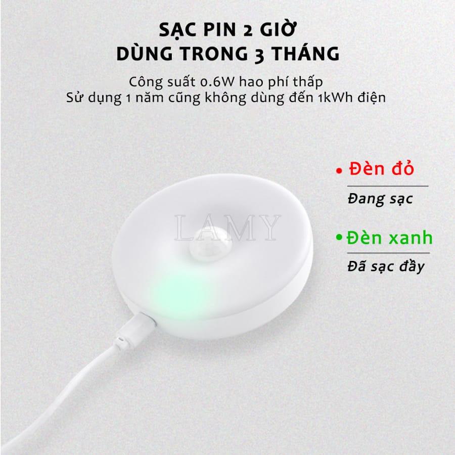 Đèn Cảm Ứng Chuyển Động Dán Tường, Đèn Led Cảm Biến Thông Minh Tự Động Sáng Gắn Tủ Quần Áo Hành Lang