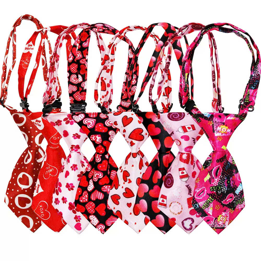 VÒNG CỔ THÚ CƯNG CÀ VẠT THÚ CƯNG CÀ VẠT CHÓ MÈO DỄ THƯƠNG VALENTINE SIZE 22-45CM MÃ 15 CHO THÚ CƯNG CHÓ MÈO