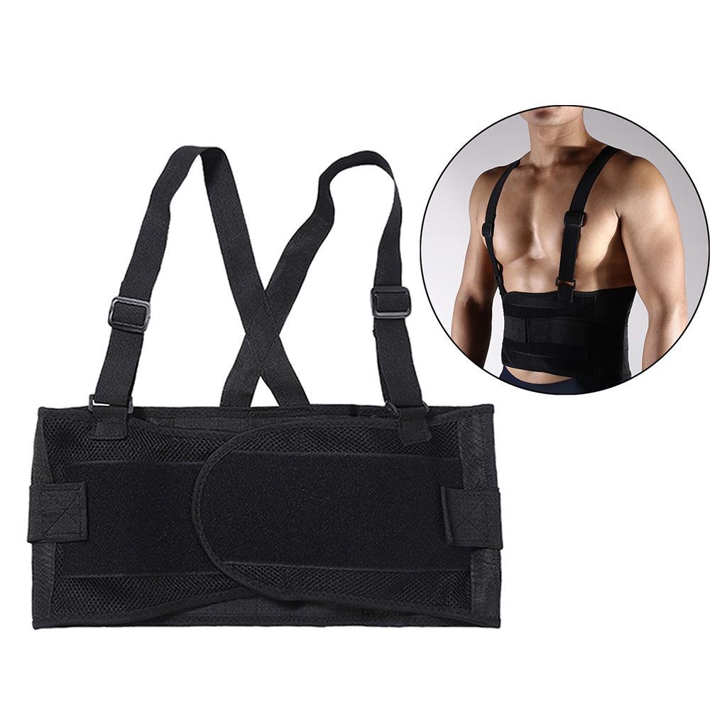 Premium Weight Lifting Belt Adjustable Lower Back Support Brace Workout Sports Waist Strap