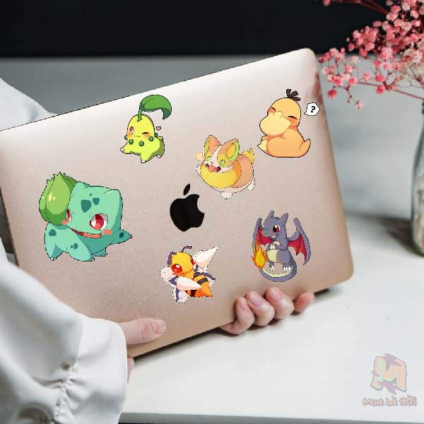 Miếng dán Stickers chủ đề Pokemon