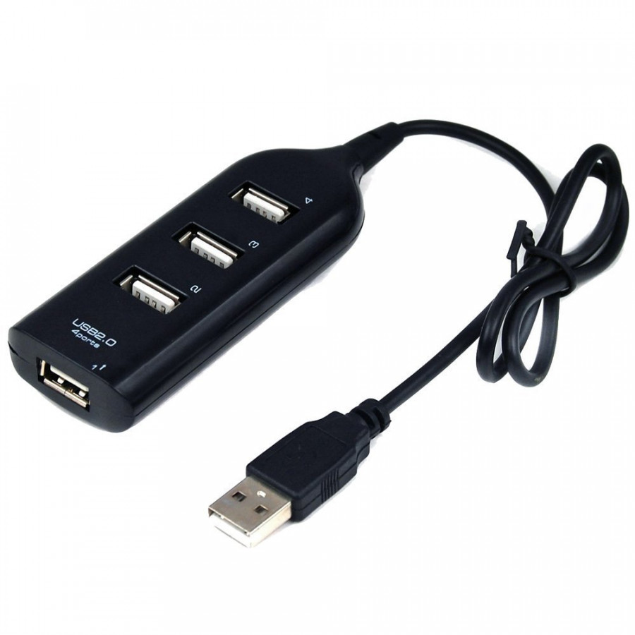 Bộ chia Hub USB 1 cổng ra 4 cổng - đen